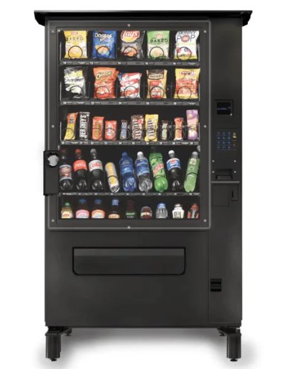 Example outdoor-capable combination vending machine